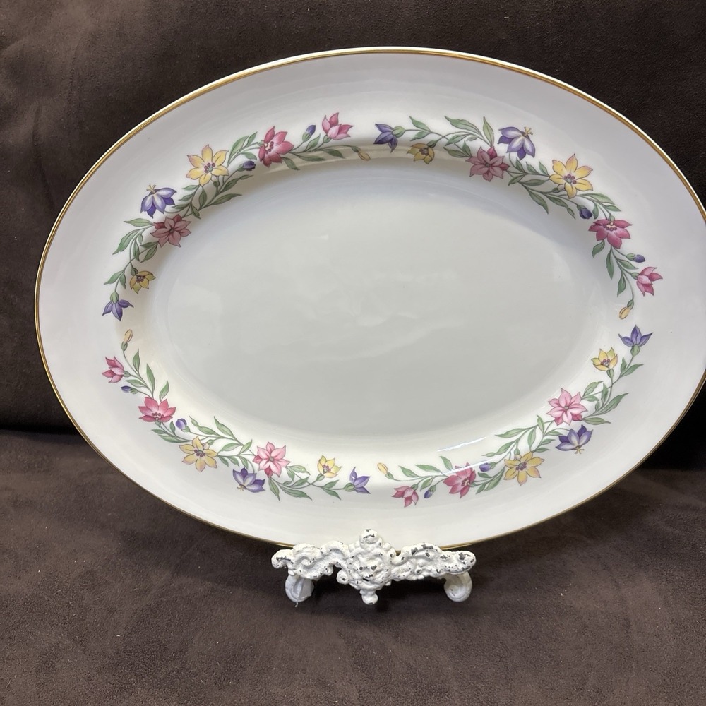 Pickard Garland 1043 Oval Serving Platter, 12" Vintage